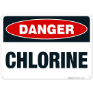 Danger Chlorine Sign, Pool Sign