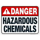 Indiana Danger Hazardous Chemicals Sign, Complies With State Of Indiana Pool Safety Code