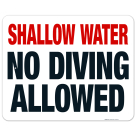 South Carolina No Diving Allowed Sign, Complies With State Of South Carolina Pool Safety Code