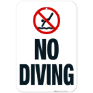 Tennessee No Diving Sign, Complies With State Of Tennessee Pool Safety Code, (SI-62190)