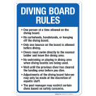 Diving Board Rules Sign