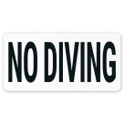 No Diving Vinyl Adhesive Pool Depth Marker,