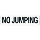No Jumping Vinyl Adhesive Pool Depth Marker, (SI-7578)