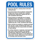 Kansas Pool Rules Sign, Complies With State Of Kansas Pool Safety Code Kansas Pool Rules Sign, Complies With State Of Kansas Pool Safety Code