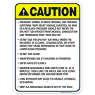 North Carolina Caution Sign, Complies With State Of North Carolina Pool Safety Code North Carolina Caution Sign, Complies With State Of North Carolina Pool Safety Code