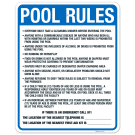Washington Pool Rules Sign, Complies With State Of Washington Pool Safety Code, (SI-62170) Washington Pool Rules Sign, Complies With State Of Washington Pool Safety Code, (SI-62170)