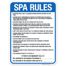 Washington Spa Rules Sign, Complies With State Of Washington Pool Safety Code, (SI-62171) Washington Spa Rules Sign, Complies With State Of Washington Pool Safety Code, (SI-62171)