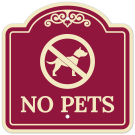 No Pets Décor Sign No Pets Décor Sign