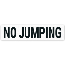 No Jumping Vinyl Adhesive Pool Depth Marker, (SI-7578) No Jumping Vinyl Adhesive Pool Depth Marker, (SI-7578)