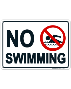 No Swimming Sign, Pool Sign