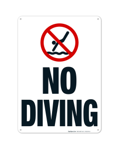 Arkansas No Diving Sign, Complies With State Of Arkansas Pool Safety Code, (SI-62019)