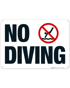 Arkansas No Diving Sign, Complies With State Of Arkansas Pool Safety Code