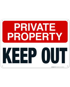 Private Property Keep Out Sign