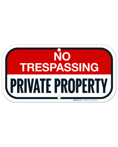 No Trespassing Private Property Sign, (SI-65109)