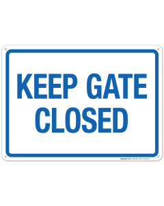 Keep Gate Closed Sign, Pool Sign