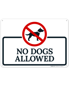 No Dogs Allowed With Graphic Sign, (SI-66562)
