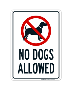 No Dogs Allowed Sign