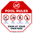 Pool Rules Sign, Pool Sign