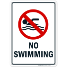 No Swimming Sign