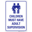 Children Must Have Adult Supervision Pool Sign