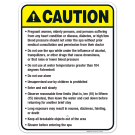 Kentucky Caution Sign, Complies With State Of Kentucky Pool Safety Code