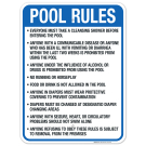 Washington Pool Rules Sign, Complies With State Of Washington Pool Safety Code