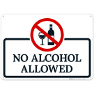 No Alcohol Allowed Sign
