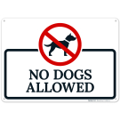 No Dogs Allowed With Graphic Sign, (SI-66562)