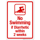 No Swimming Sign, Pool Sign, (SI-6704)