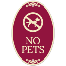 No Pets Decor Sign, (SI-73922)