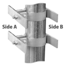Pipe Post Brackets Mounts 2 Sign
