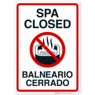 Spa Closed Sign, Pool Sign